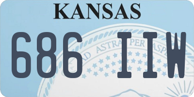 KS license plate 686IIW