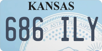 KS license plate 686ILY