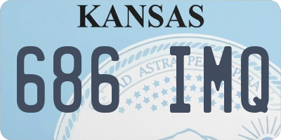 KS license plate 686IMQ