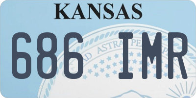 KS license plate 686IMR