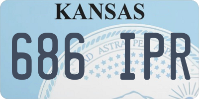 KS license plate 686IPR