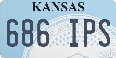 KS license plate 686IPS