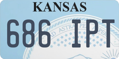 KS license plate 686IPT