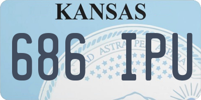 KS license plate 686IPU