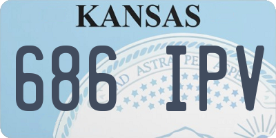 KS license plate 686IPV