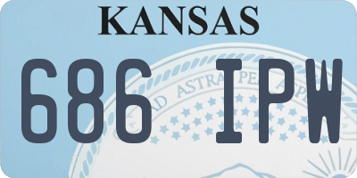 KS license plate 686IPW