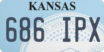KS license plate 686IPX