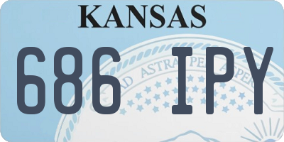 KS license plate 686IPY