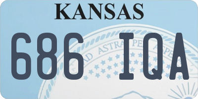 KS license plate 686IQA