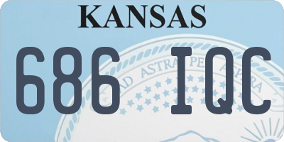 KS license plate 686IQC