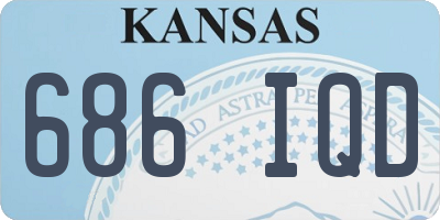 KS license plate 686IQD