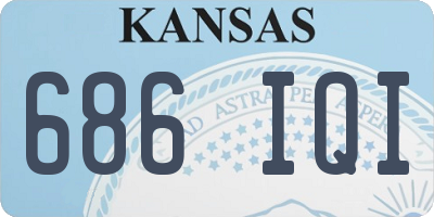 KS license plate 686IQI