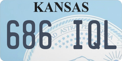 KS license plate 686IQL
