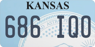 KS license plate 686IQO