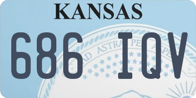 KS license plate 686IQV