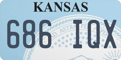 KS license plate 686IQX