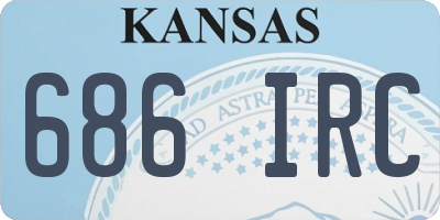 KS license plate 686IRC