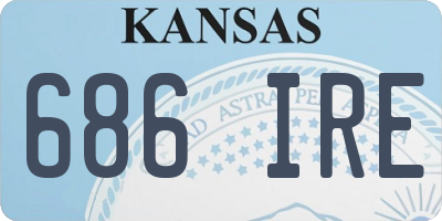 KS license plate 686IRE
