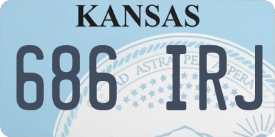 KS license plate 686IRJ
