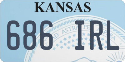 KS license plate 686IRL