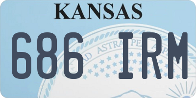 KS license plate 686IRM