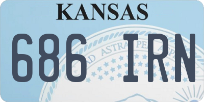 KS license plate 686IRN