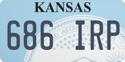 KS license plate 686IRP
