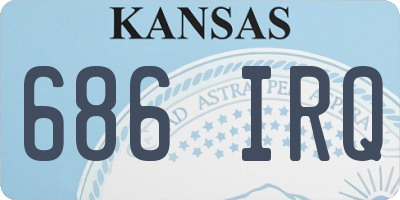 KS license plate 686IRQ