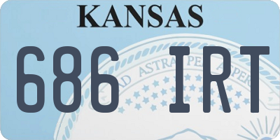 KS license plate 686IRT
