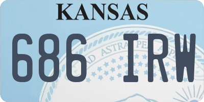 KS license plate 686IRW