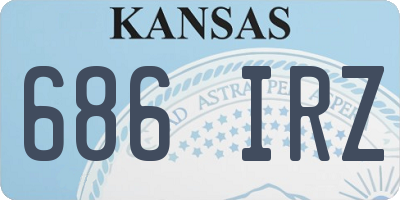 KS license plate 686IRZ