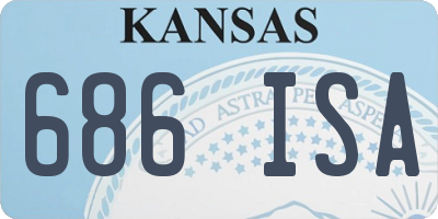 KS license plate 686ISA