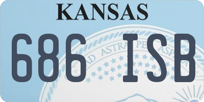 KS license plate 686ISB