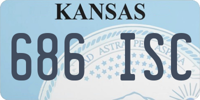 KS license plate 686ISC