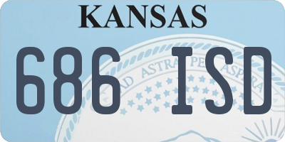 KS license plate 686ISD