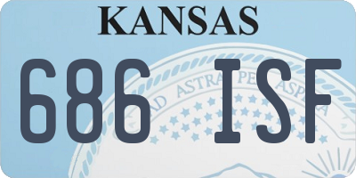 KS license plate 686ISF