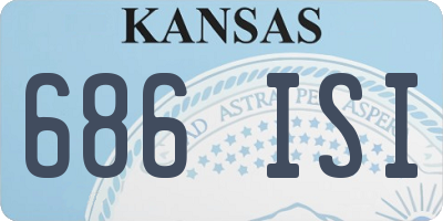 KS license plate 686ISI
