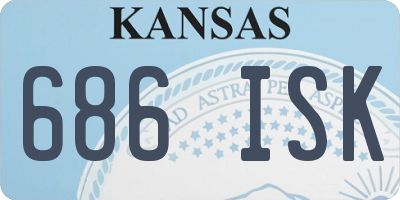 KS license plate 686ISK