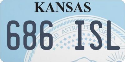KS license plate 686ISL