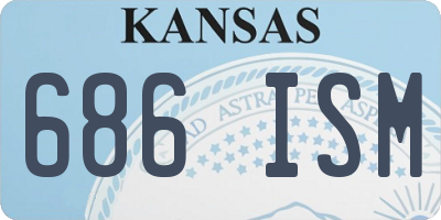 KS license plate 686ISM