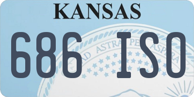KS license plate 686ISO