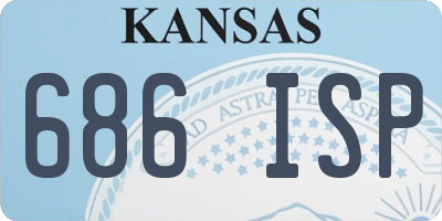 KS license plate 686ISP