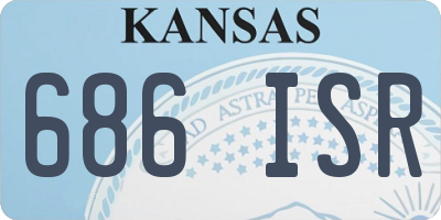 KS license plate 686ISR