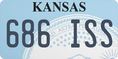 KS license plate 686ISS