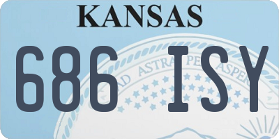 KS license plate 686ISY