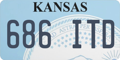 KS license plate 686ITD
