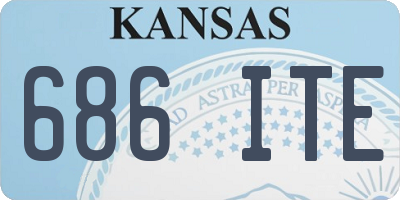KS license plate 686ITE