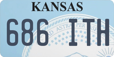 KS license plate 686ITH