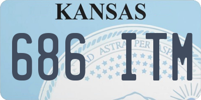 KS license plate 686ITM