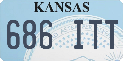 KS license plate 686ITT